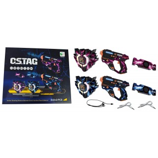 Laser Rifle Set with Shields and Belt Sensors