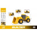 Yellow Excavator with Lights and Sound Function 1:32