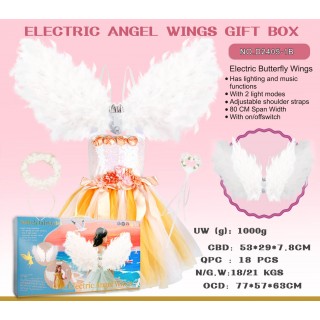 Little Princess Set with Dress + Angel Wings