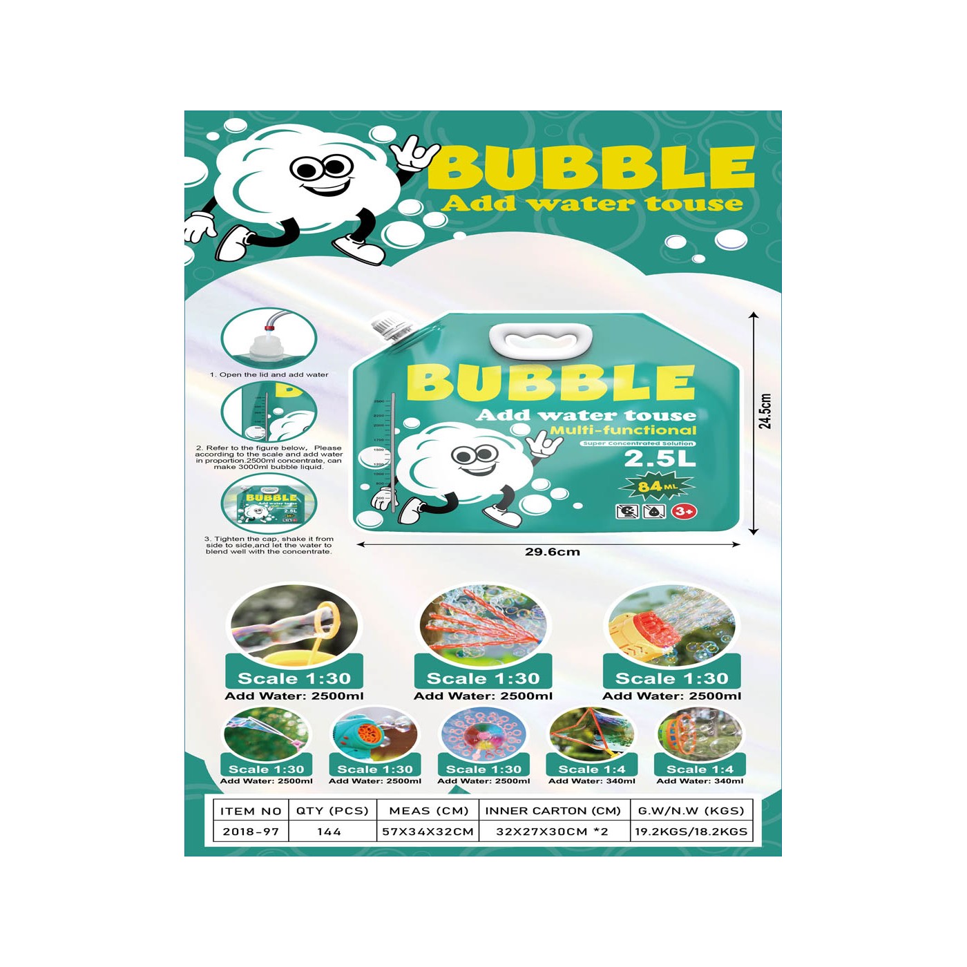 Soap Bubble Concentrate 2.5L