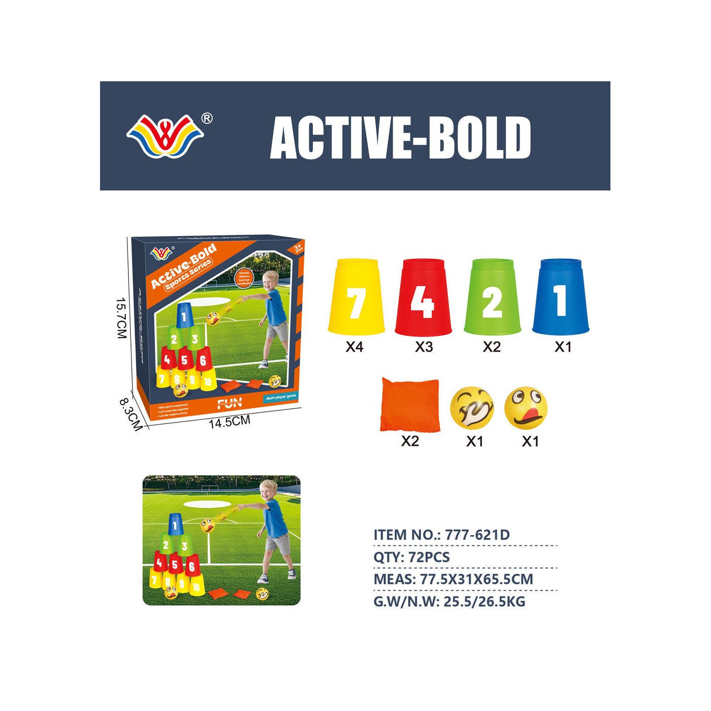 Sports set Cups + bags