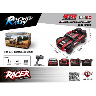R/C Terrain car RACE 18 1:12 Black and Red