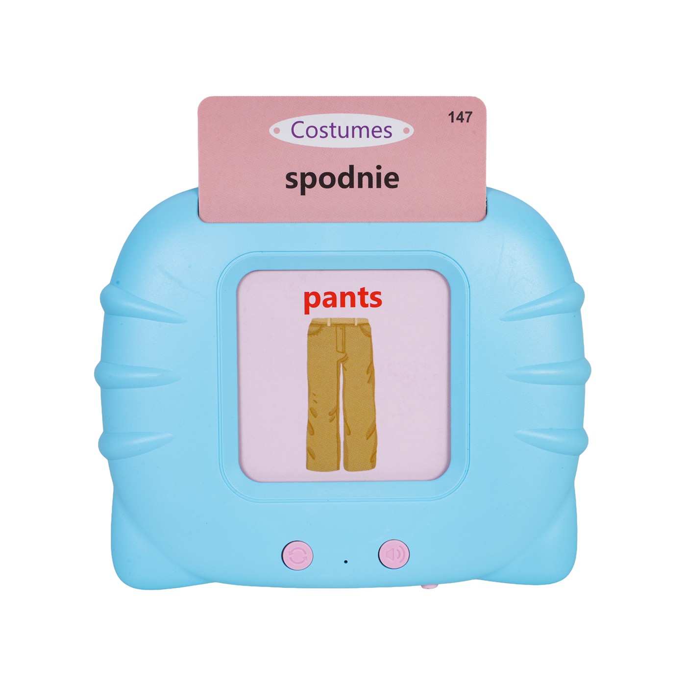 Educational Learning Card Set Blue