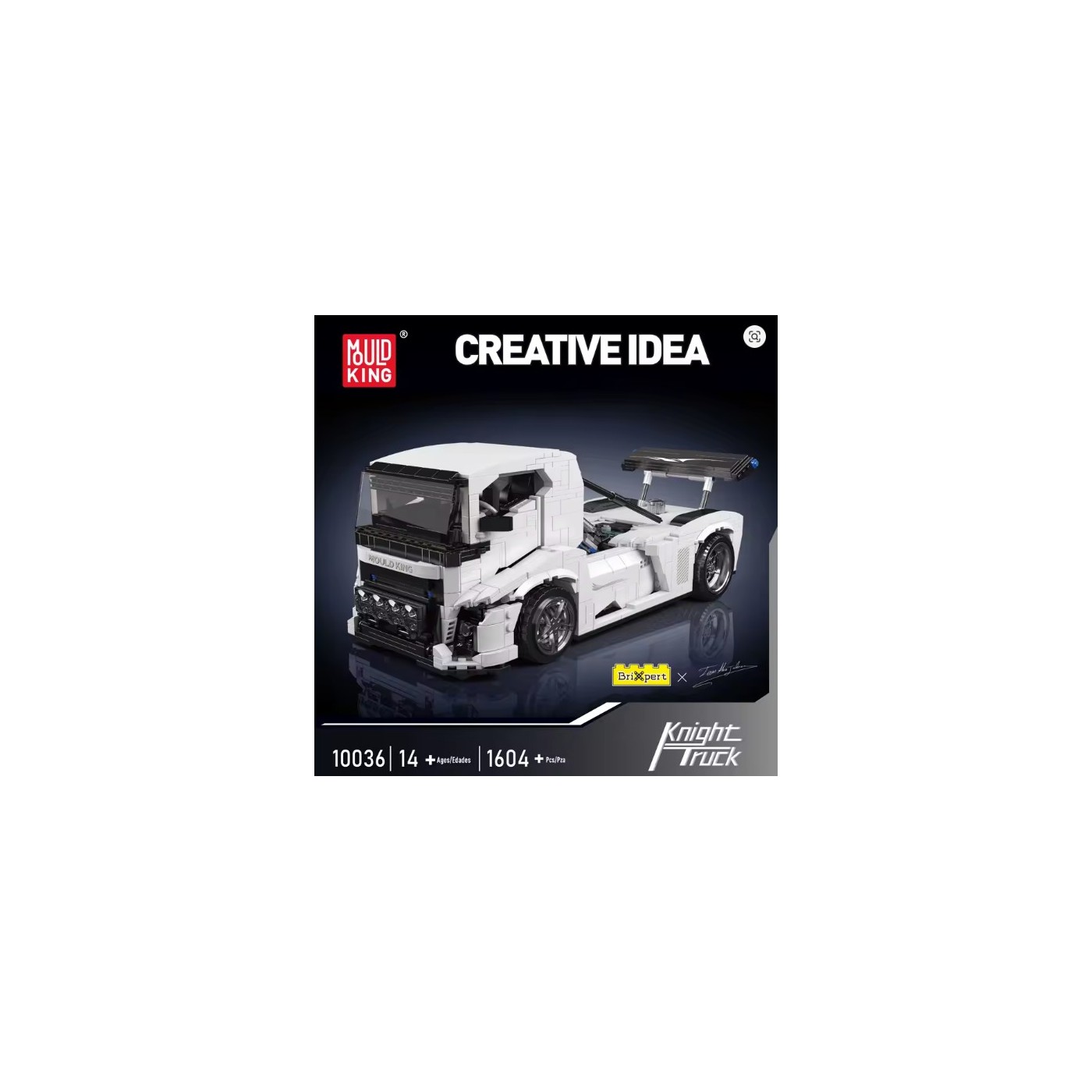Set of bricks Truck White 1604el.