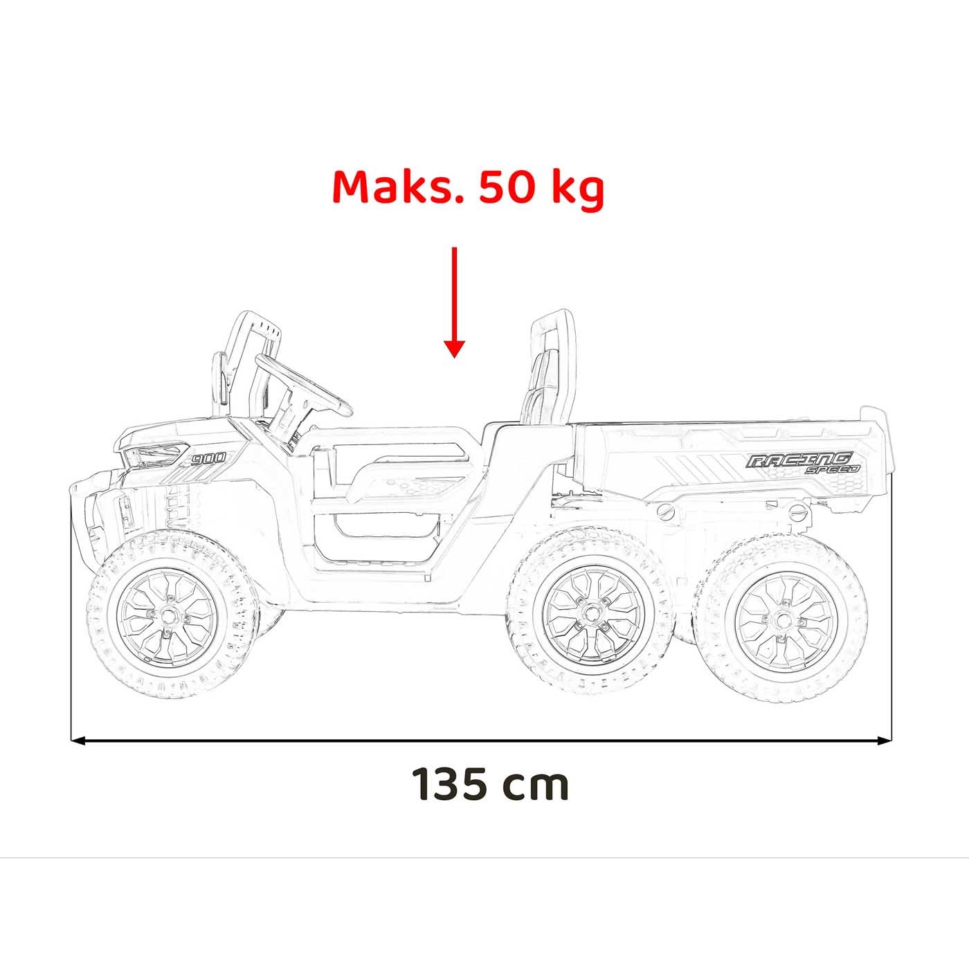 Farmer Truck Speed 900 White 24V Series