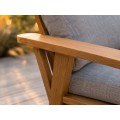 Aluminum Garden Furniture Two Sofas + Armchair + Table