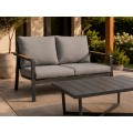 Aluminum Garden Furniture Sofa + Two Armchairs + Table