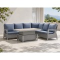 Garden Furniture Rattan Corners + Adjustable Table with Cera