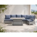 Garden Furniture Rattan Corners + Adjustable Table with Cera