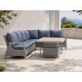 Garden Furniture Rattan Corners + Adjustable Table with Cera