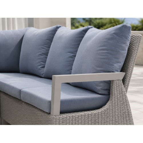 Garden Furniture Rattan Corners + Adjustable Table with Cera