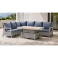Garden Furniture Rattan Corners + Adjustable Table with Cera