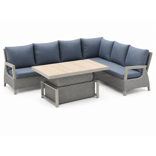 Garden Furniture Rattan Corners + Adjustable Table with Cera