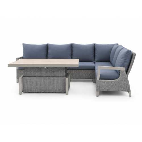 Garden Furniture Rattan Corners + Adjustable Table with Cera