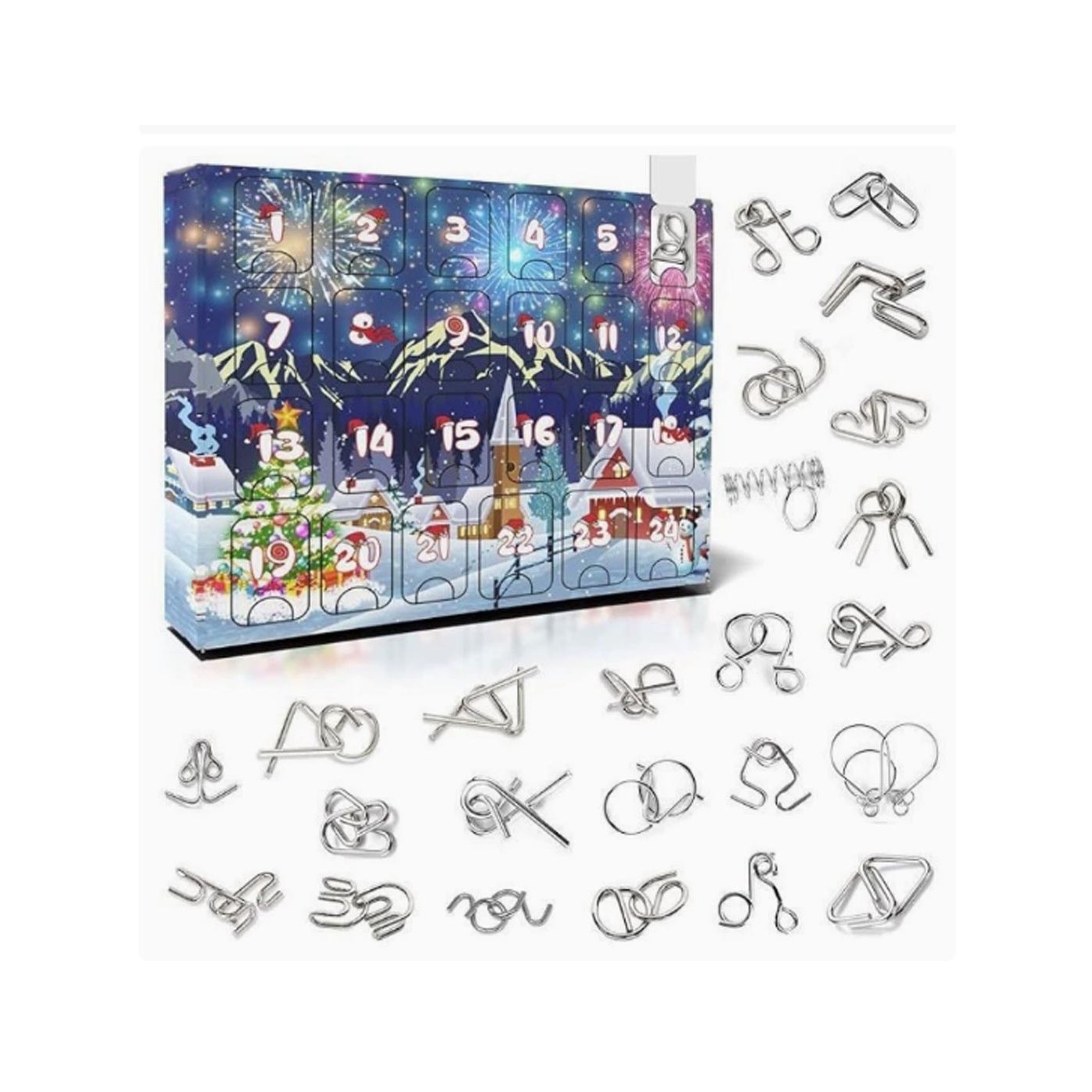Metal Riddle Set in Calendar