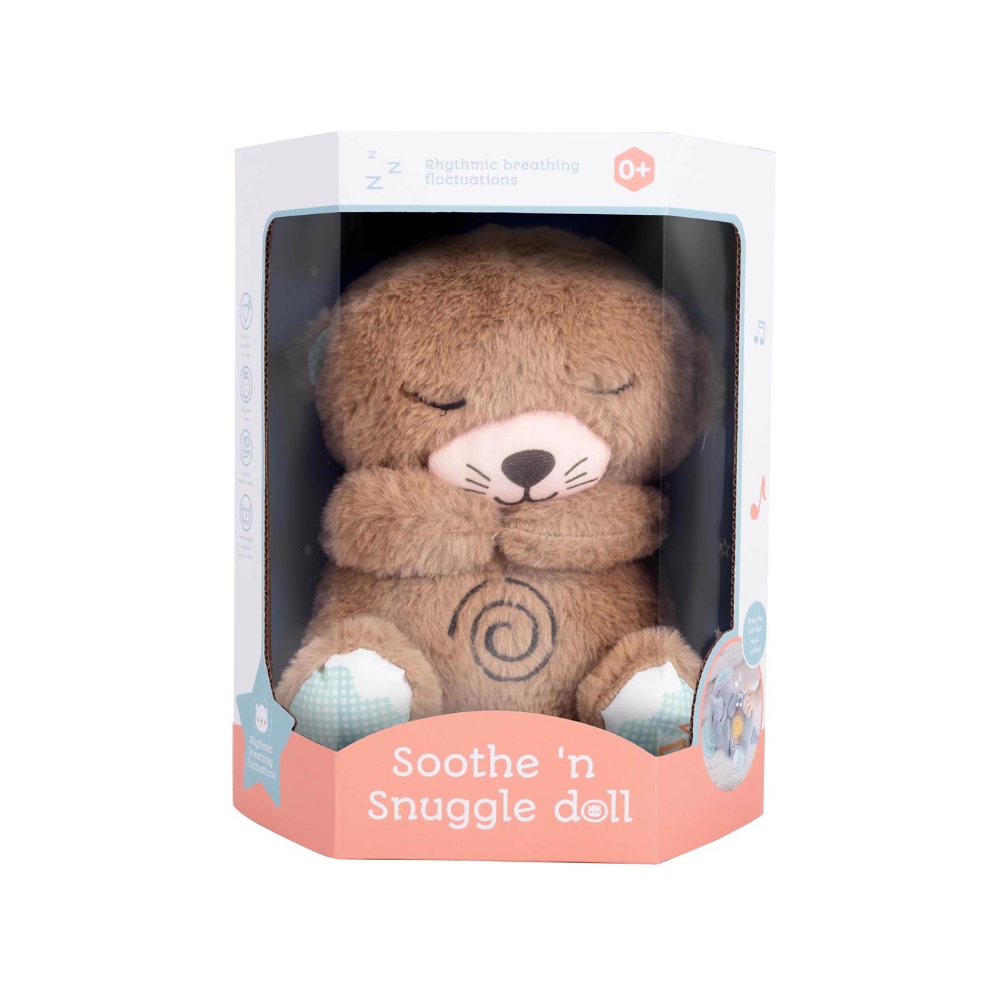 Plush Teddy Bear with Light and Breathing Function for Sleeping
