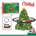 Railway with Locomotives Mounted on a Christmas Tree