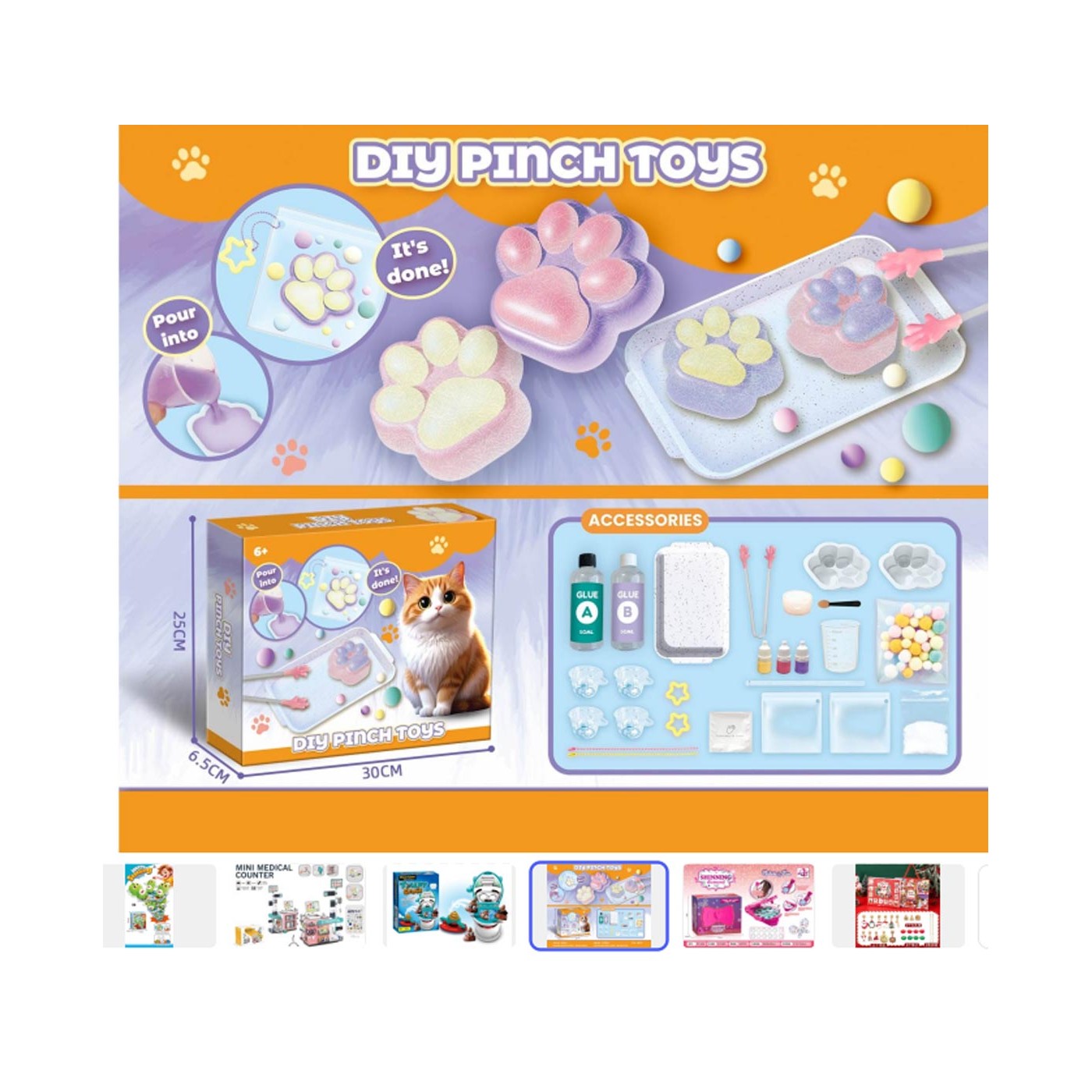 Creative Animal Paw Casting Set