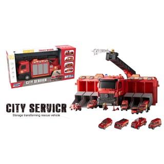 Fire brigade vehicle 2in1 + Vehicles