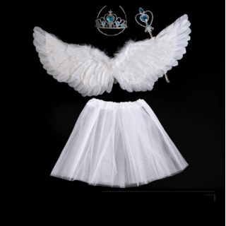 Angel Wings Set White + Skirt