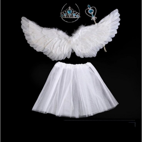 Angel Wings Set White + Skirt