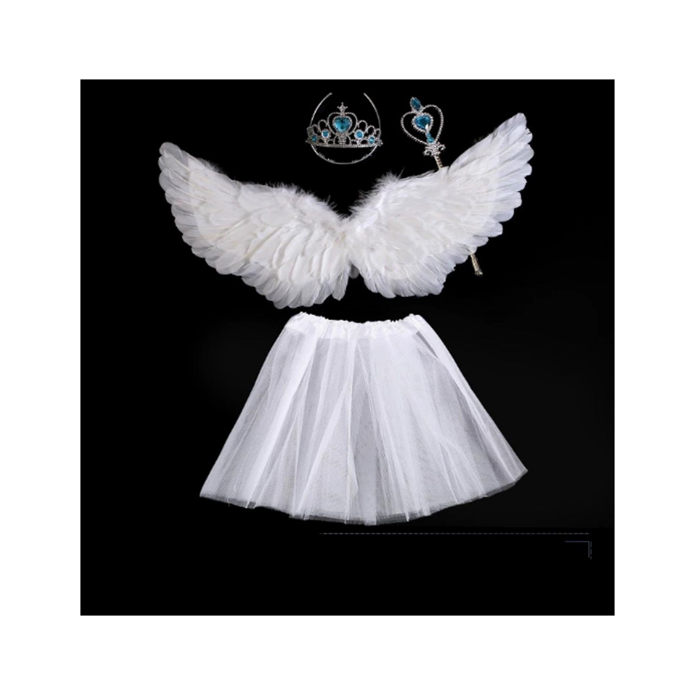 Angel Wings Set White + Skirt