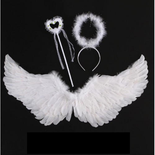 Angel Wings Set White + Accessories