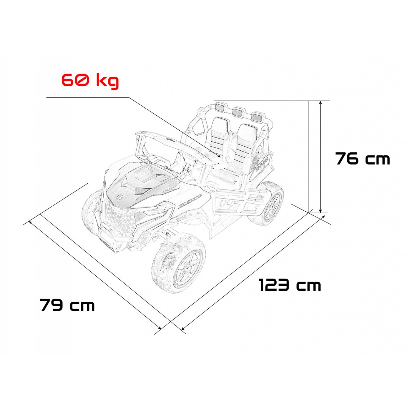 OBSERVER 4x4 Buggy Vehicle Pink