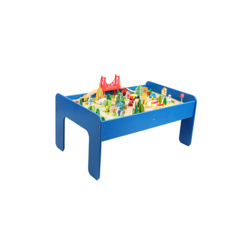 MEGA Wooden Train on a Table + Accessories