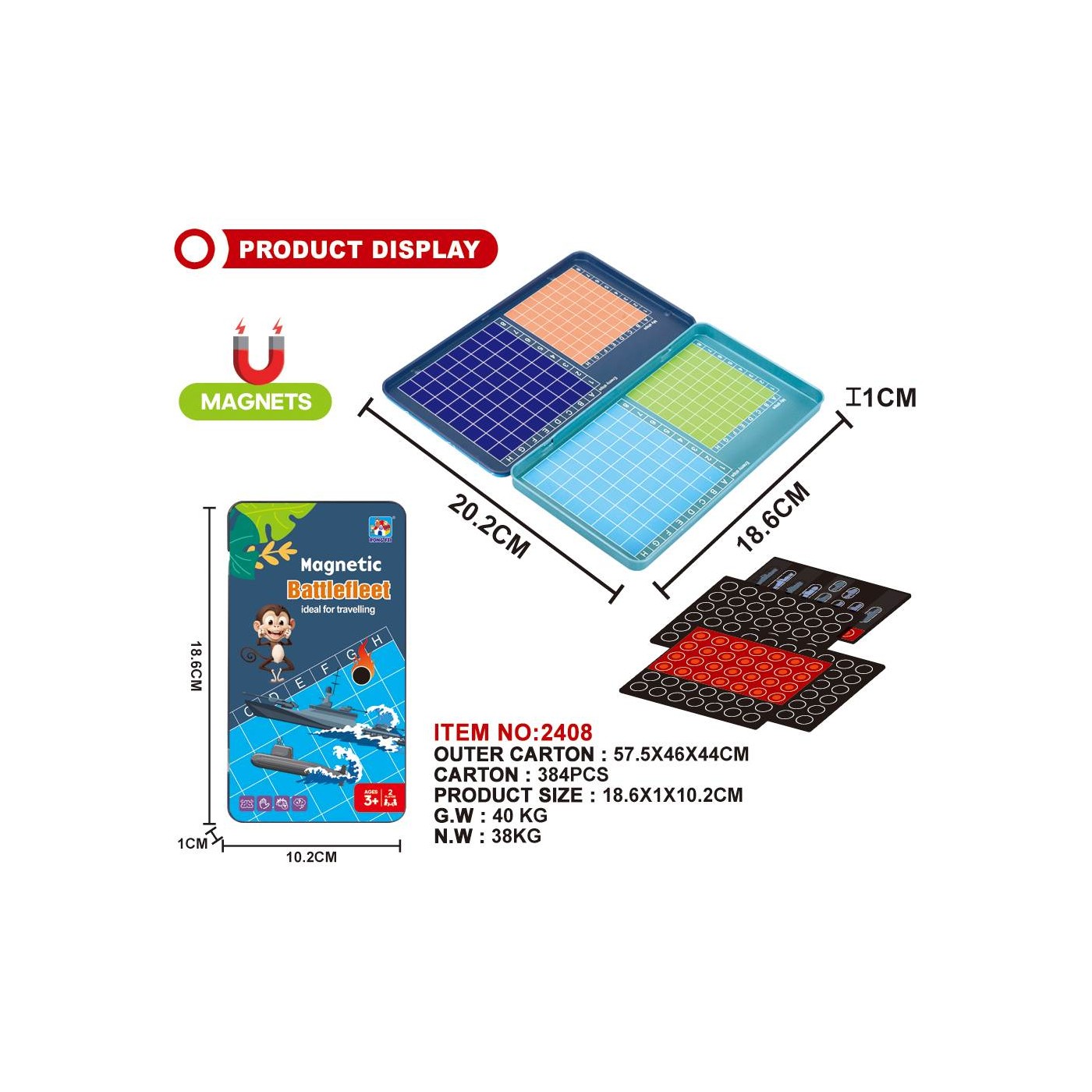 Magnetic Board Game Ships