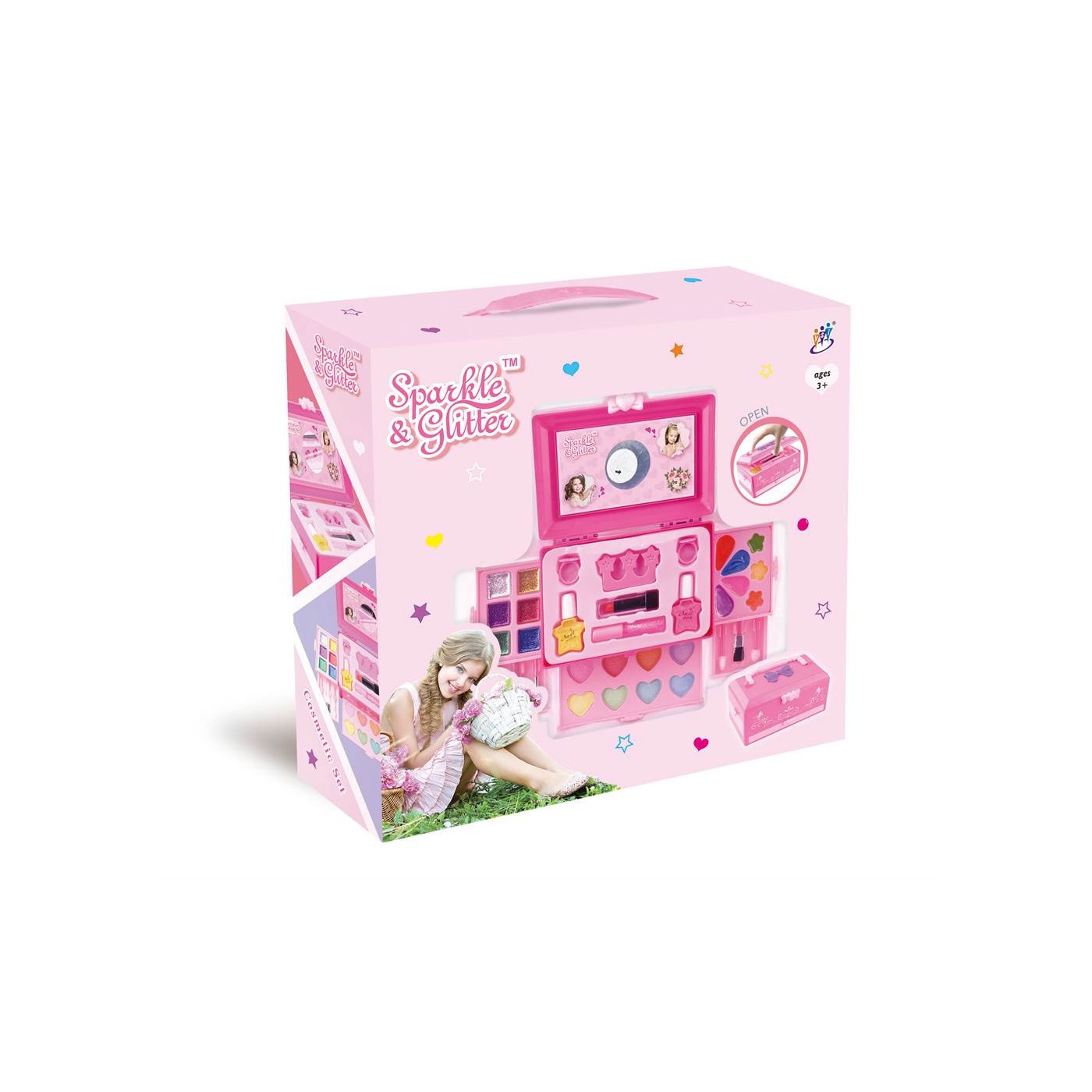Little Stylist Set with Trunk Pink