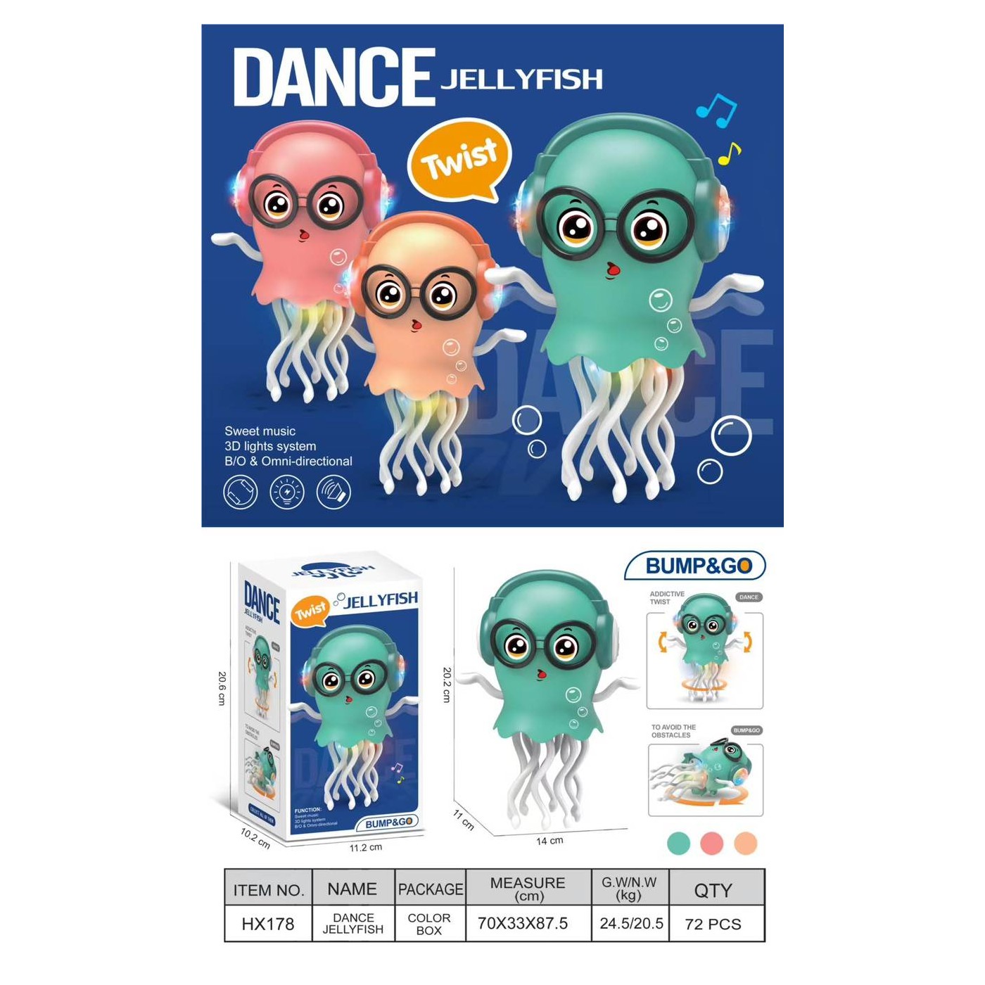 Interactive Dancing Octopus