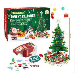 Christmas Edition Christmas Tree Bricks Set 701el. Calendar