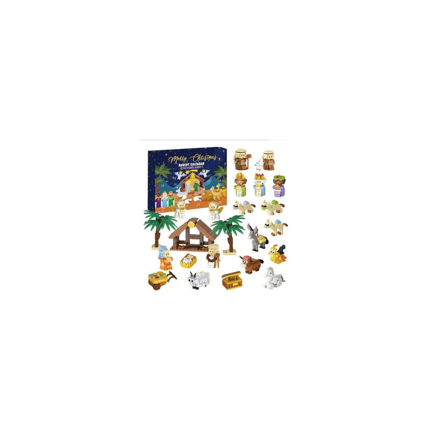 Set of bricks Christmas Edition Stable Calendar