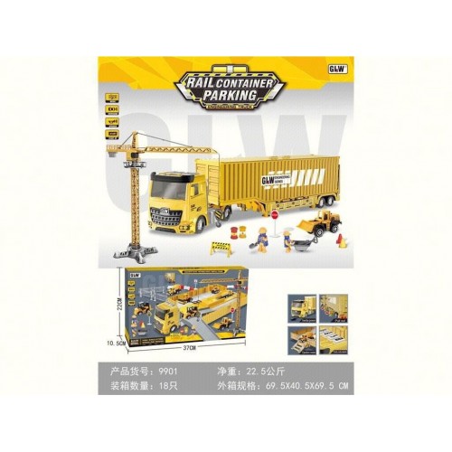 MEGA Fold-out Construction Truck + Accessories