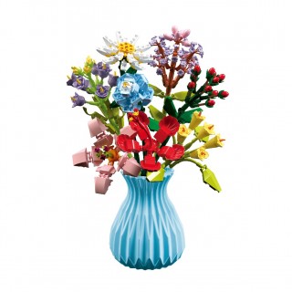 Spring Bouquet + Vase Building Kit