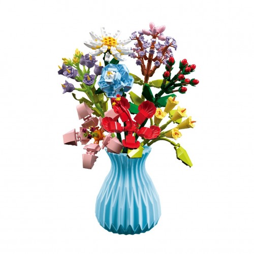 Spring Bouquet + Vase Building Kit