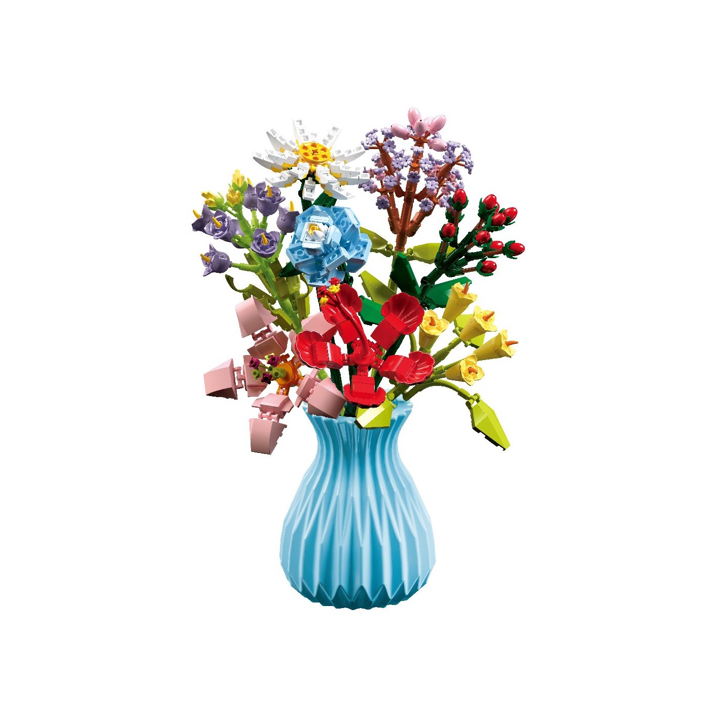 Spring Bouquet + Vase Building Kit