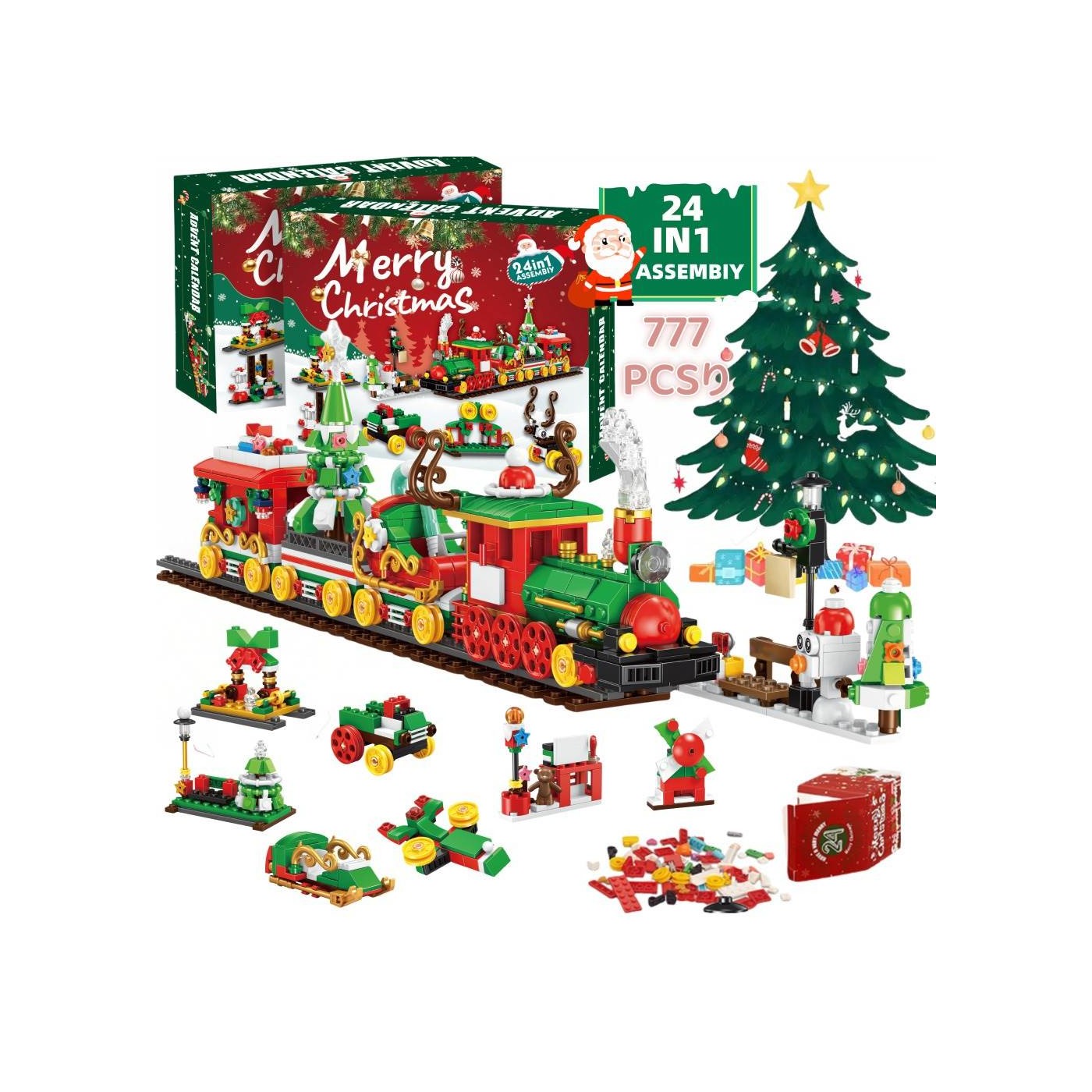 Christmas Train Edition Bricks Set Calendar