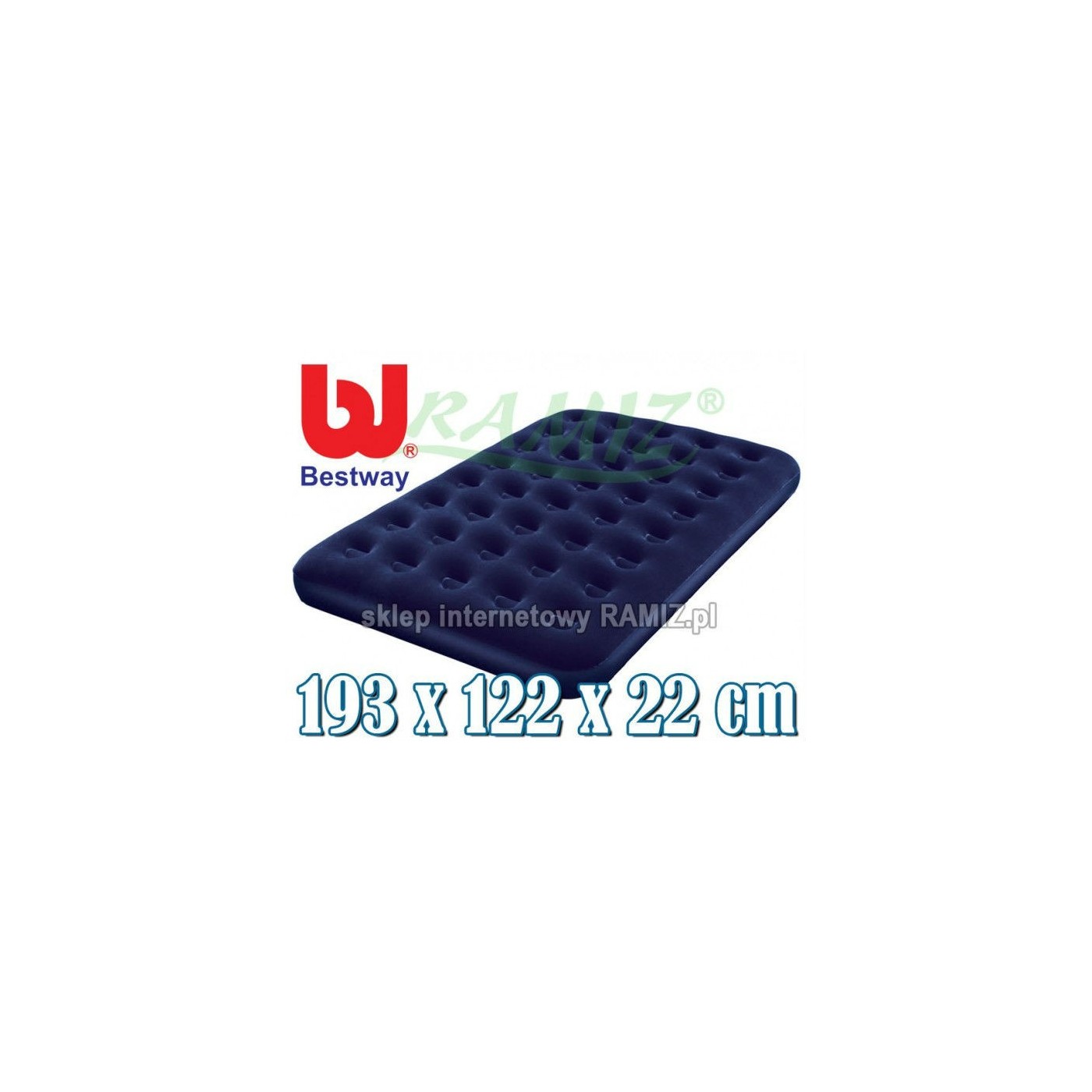 Materac Welurowy COIL BEAM 193 122 22cm BESTWAY