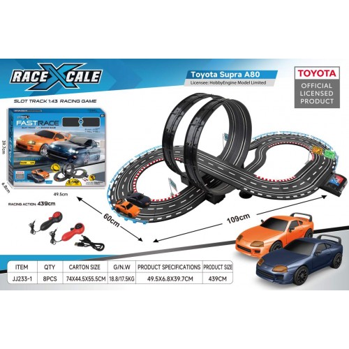 R/C TOYOTA Race Track 1:43 - 109x60 cm