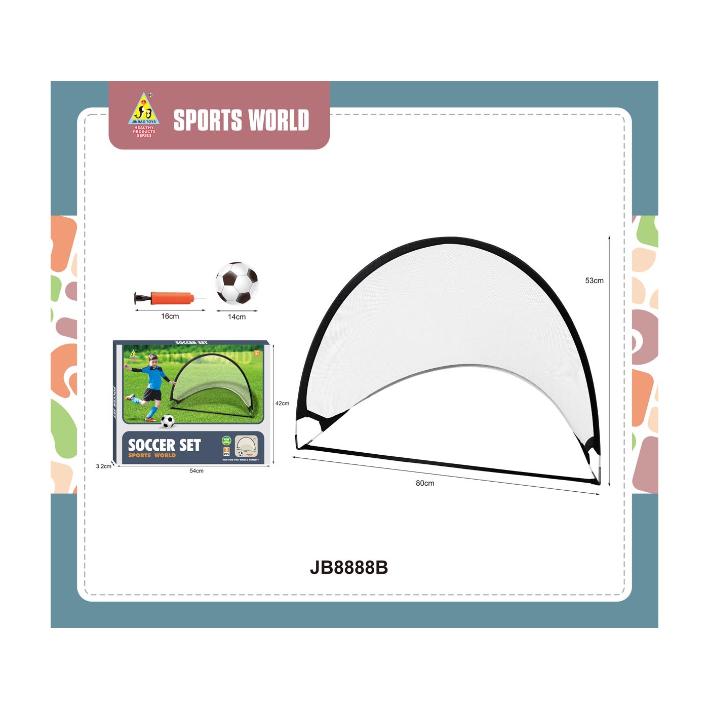POP UP Semi-Circular Training Goal + Accessories