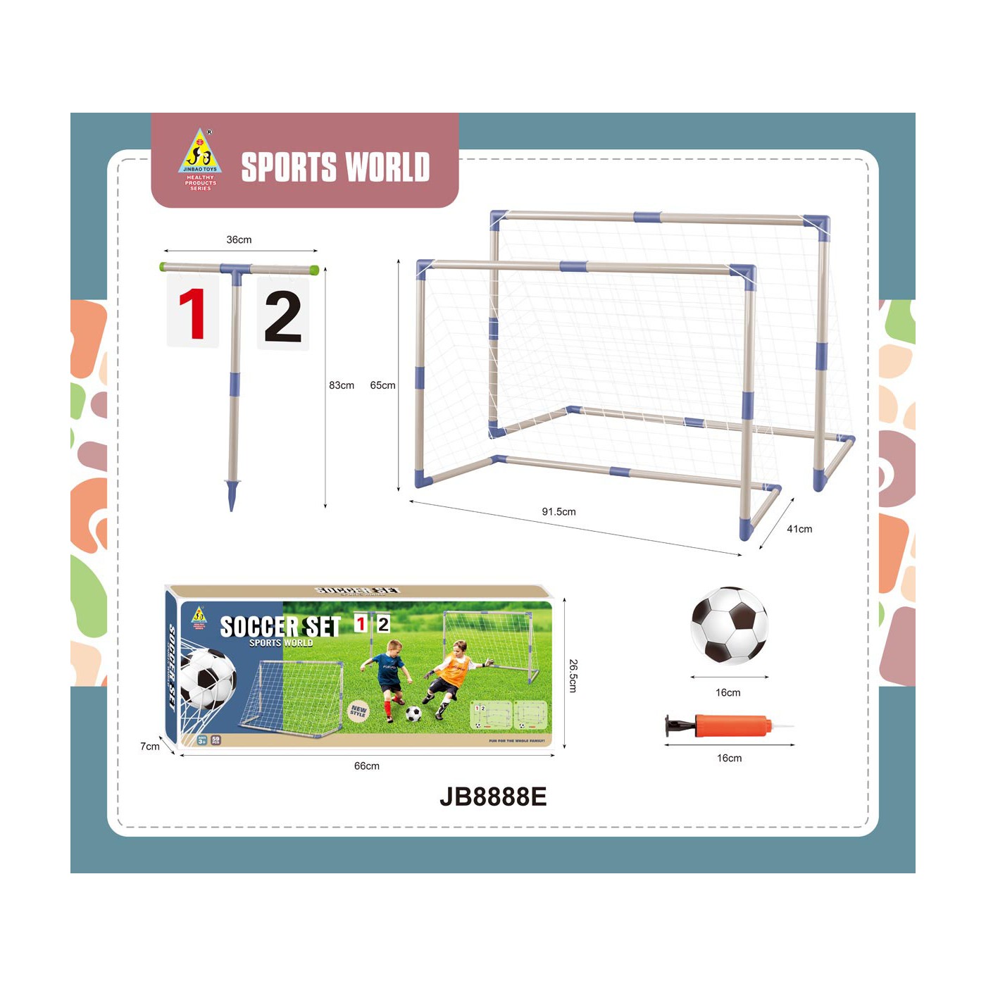 Goal Set with Scoreboard + Accessories