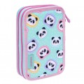 ASTRABAG MINTY PANDAS Double Pencil Case