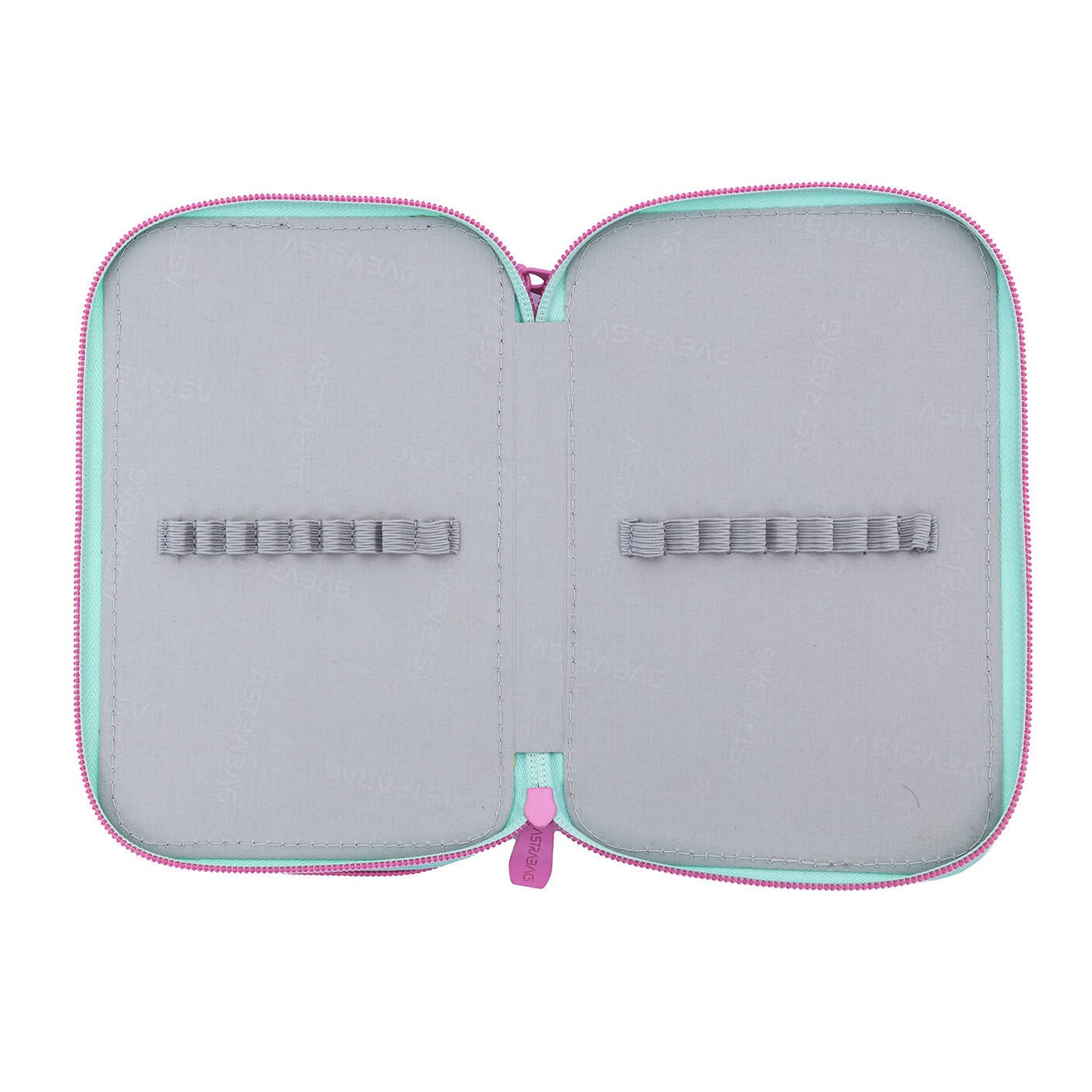 ASTRABAG MINTY PANDAS Double Pencil Case