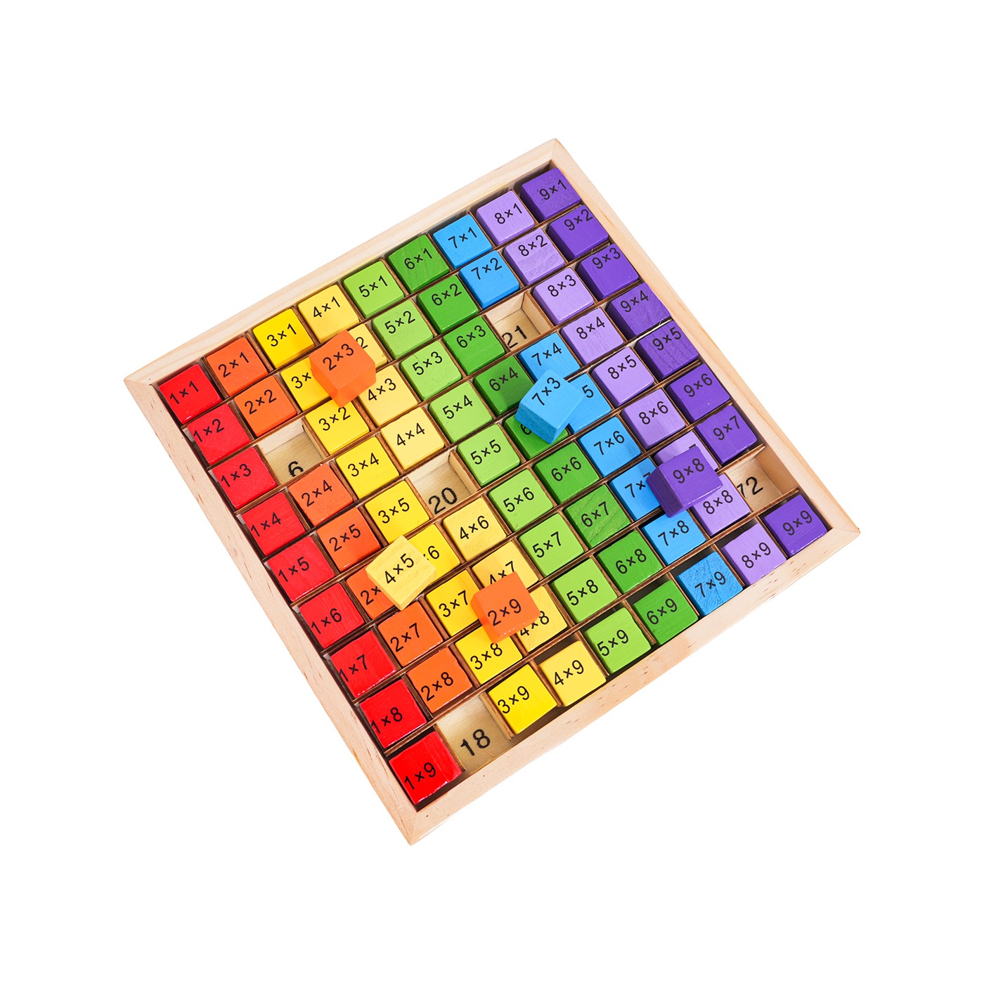 Wooden Multiplication Learning Board