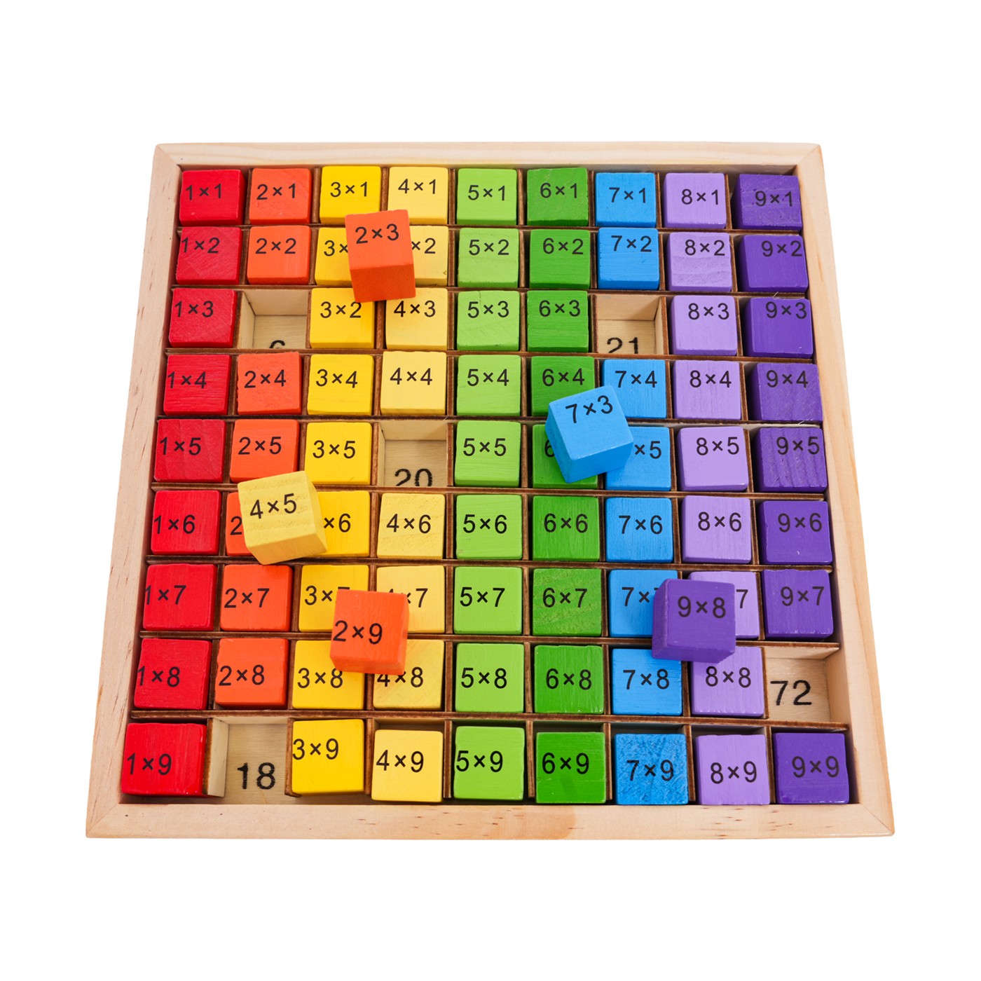Wooden Multiplication Learning Board