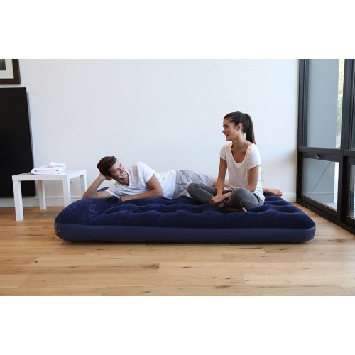 Velour mattress with pump 191 137 28 cm BESTWAY