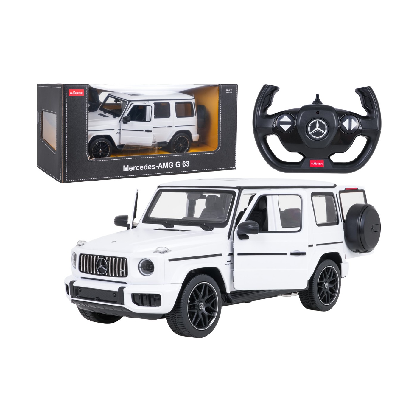 R/C 1:14 Mercedes AMG G63 White RASTAR