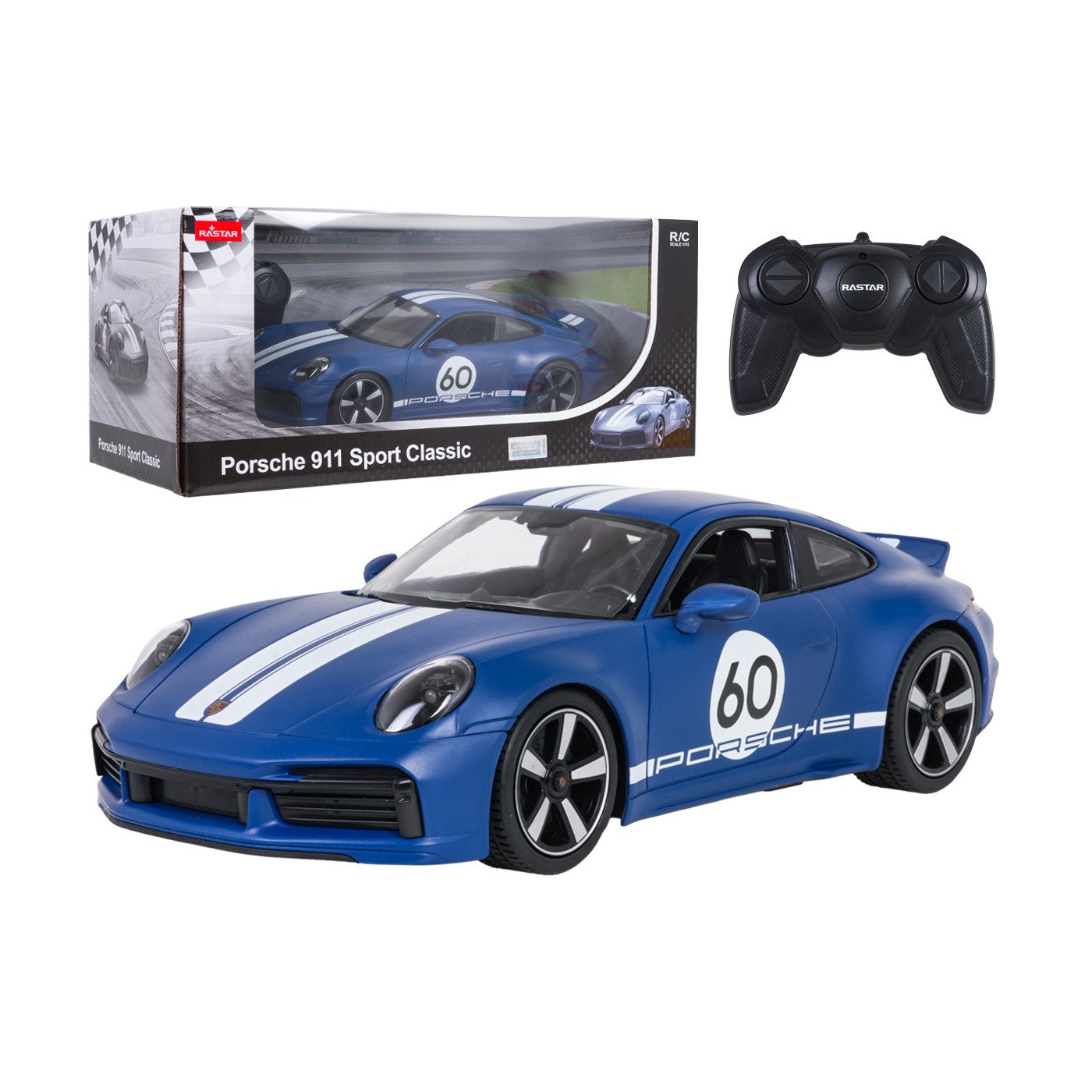 R/C 1:16 Porsche 911 Sport Classic Blue RASTAR